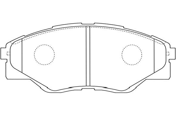 KAVO PARTS Комплект тормозных колодок, дисковый тормоз BP-9145